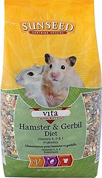 Sun Seed Company Sss93413 Sunscription Vita Daily Diet Hamster/Gerbil Food, 2.5-Pound