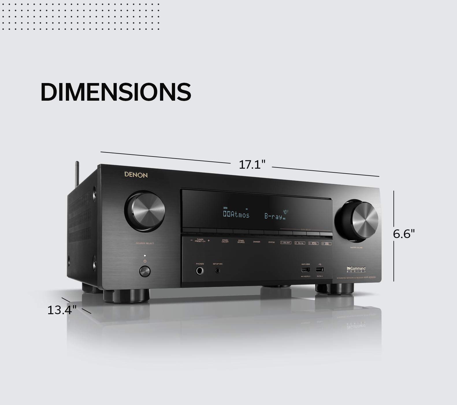 Amazon.co.jp: Denon AVR-X2600H 4K UHD AVレシーバー | 2019年モデル 