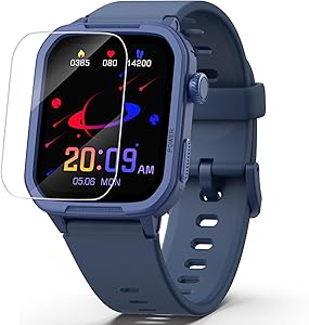ModaWin Smartwatch Children’s Fitness Tracker Watch Digital Fitness Watch with Pedometer, 24/7 Pulse, IP68 Waterproof, Sleep Monitor, Alarm Clock, Gift for Children Girls Boys 6-16 (Blue)