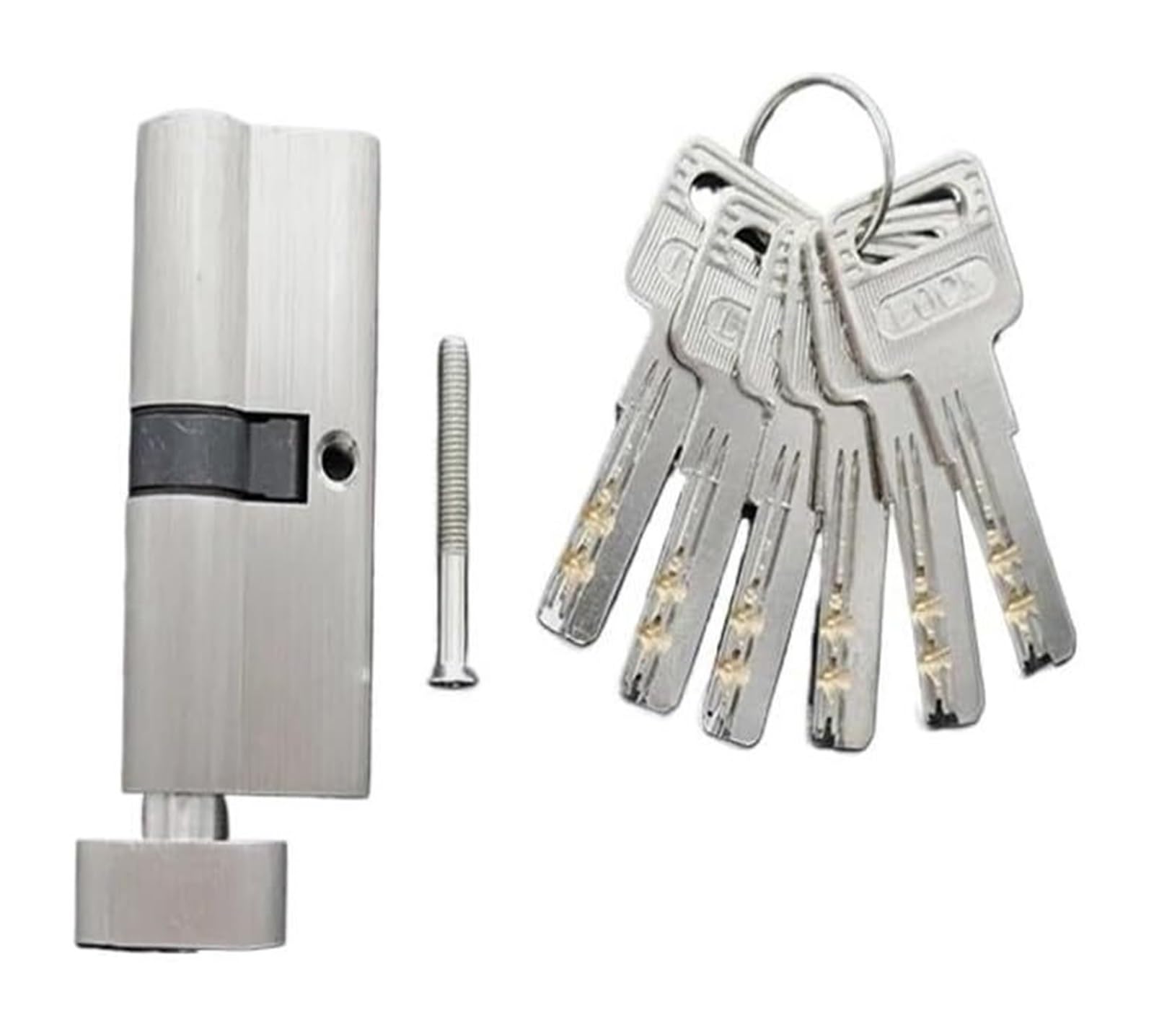 BPABDEITR Cylinder Lock 55-80mm for 35-50mm Door Thickness 5 Keys(75mm37.5add37.5)