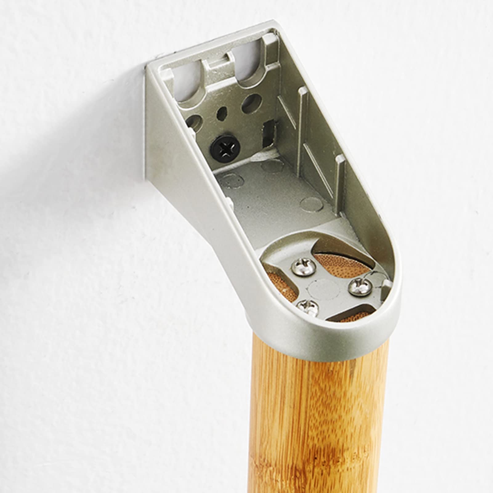 Maniglione di Sicurezza, Barra di Equilibrio a Parete, Telaio a L in Legno massello per WC, Asta Doccia per disabili e Anziani, per Bagno in casa o in Hotel.