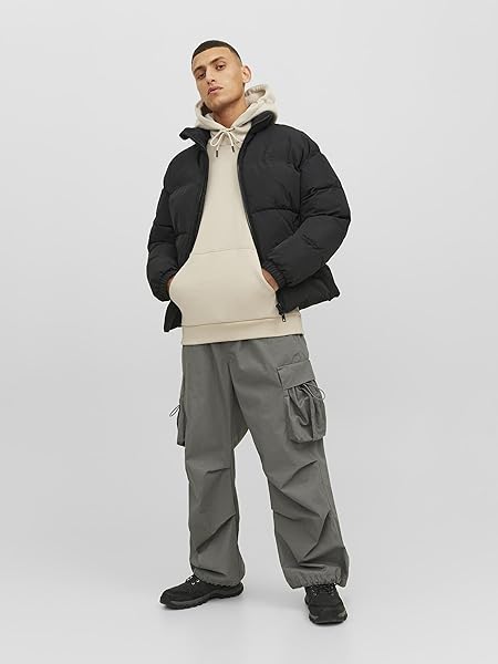 Jack & Jones Jjebasic Noos Sweat Hood Sudadera con Capucha Hombre (Pack de 1) - 4
