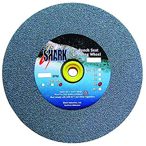 Shark Shark 2013 6-Inch by 0.5-Inch by 1-Inch Bench Seat Grinding Wheel, Grit-46