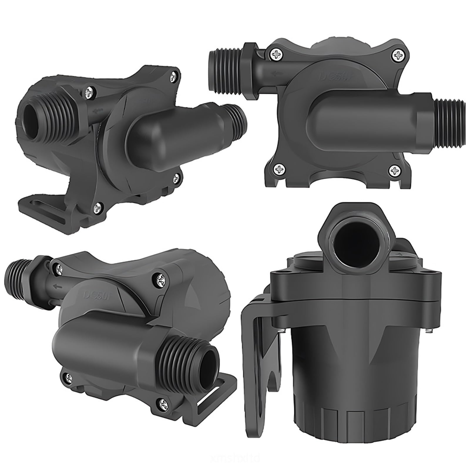 TKJBHGPK Cicha bezszczotkowa pompa zanurzeniowa DC12/24V mała przenośna pompa wspomagająca nawadnianie z adapterem IP68 (adapter EU_24150SEU)