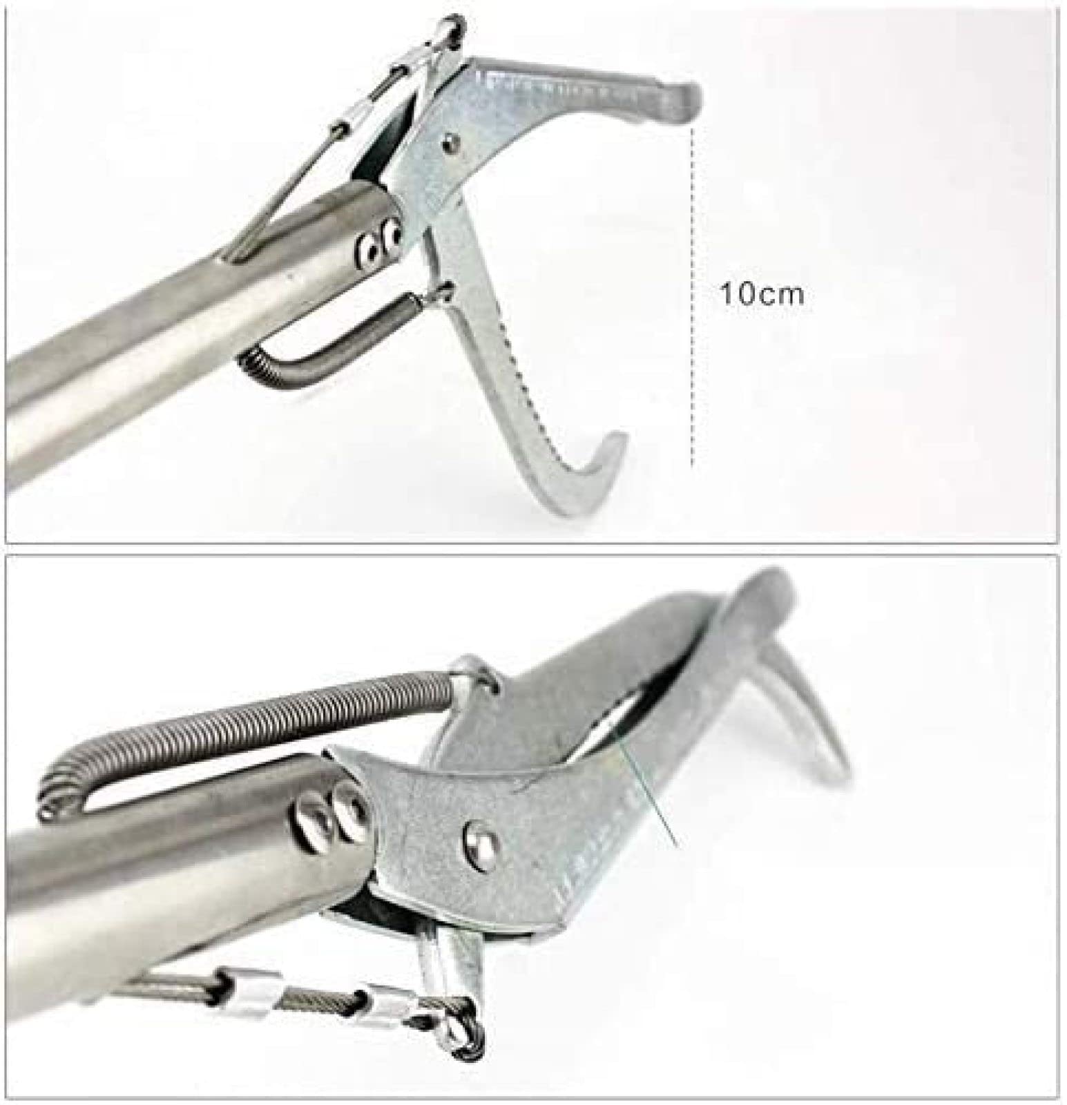 Pinzas para Serpientes, Alicates Resistentes De Acero Inoxidable para Serpientes con Función De Autobloqueo, Abrazadera para Atrapar Serpientes, Palo para Atrapar Reptiles,Segundo(70cm),GQYYS
