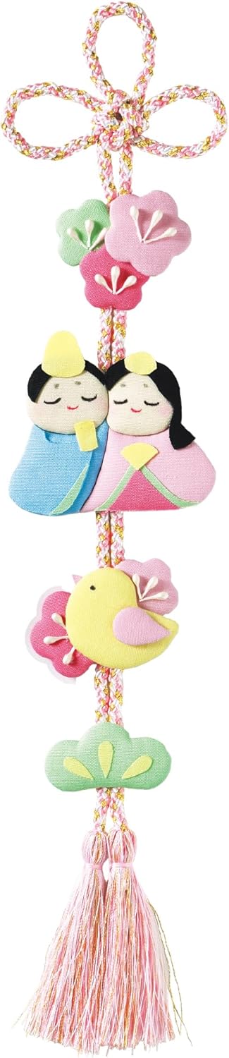 Takagi Fiber Panami HM-29 Hinamatsuri Craft Kit, Hina Decoration, Flower Peach