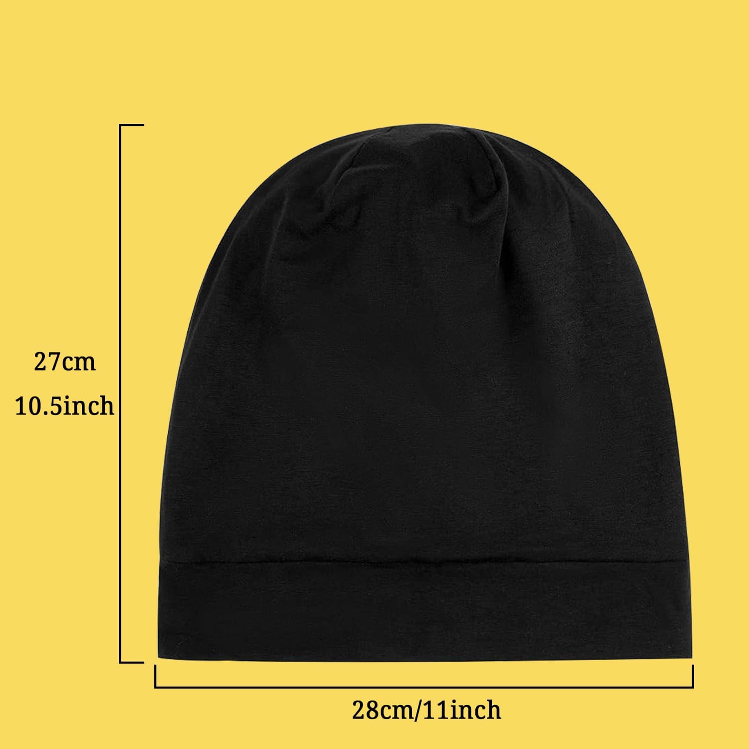 Silk Bonnet for Women Sleeping, Satin Lined Sleep Cap with Adjustable Band for Curly & Natural Hair, Silk Hair Wrap for Black Women - Image 2