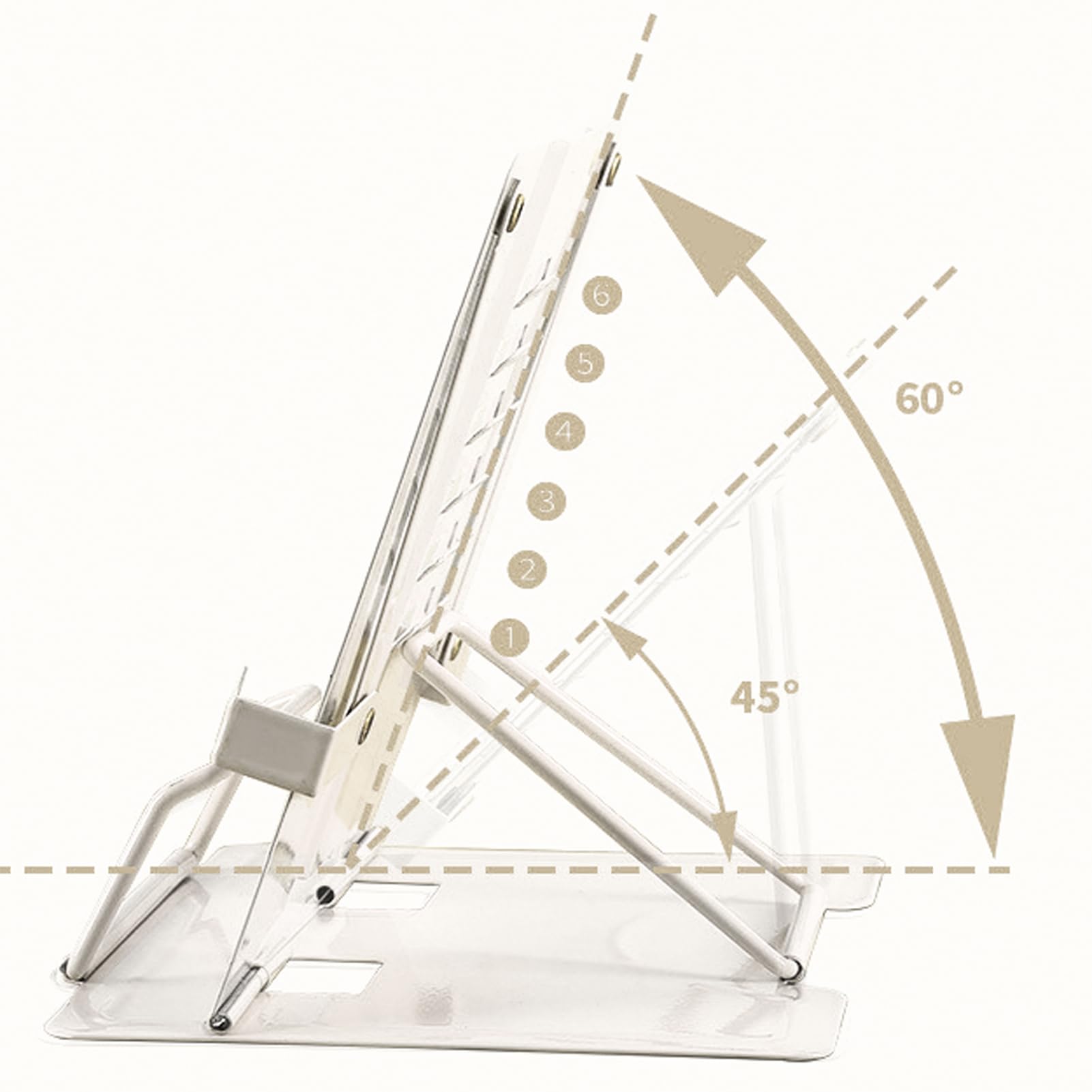 Board Stand - 20 x 7,5 x 6,5 inch metalen opvouwbaar, verstelbare doe