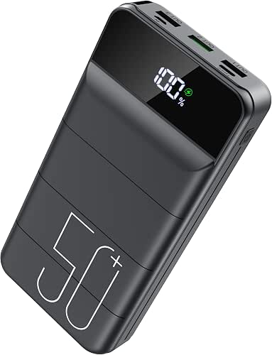 LOOPEAK Power Bank 50000mAh 22.5W Fast Charging Portable Charger, USB