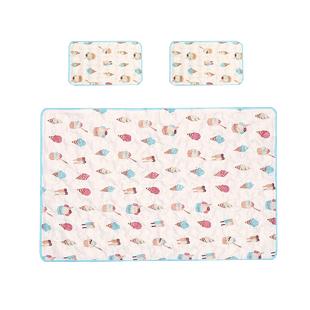 Buy Hanil Cool Gel Mattress Bed Pad Cooling Topper Ice Cream Pattern