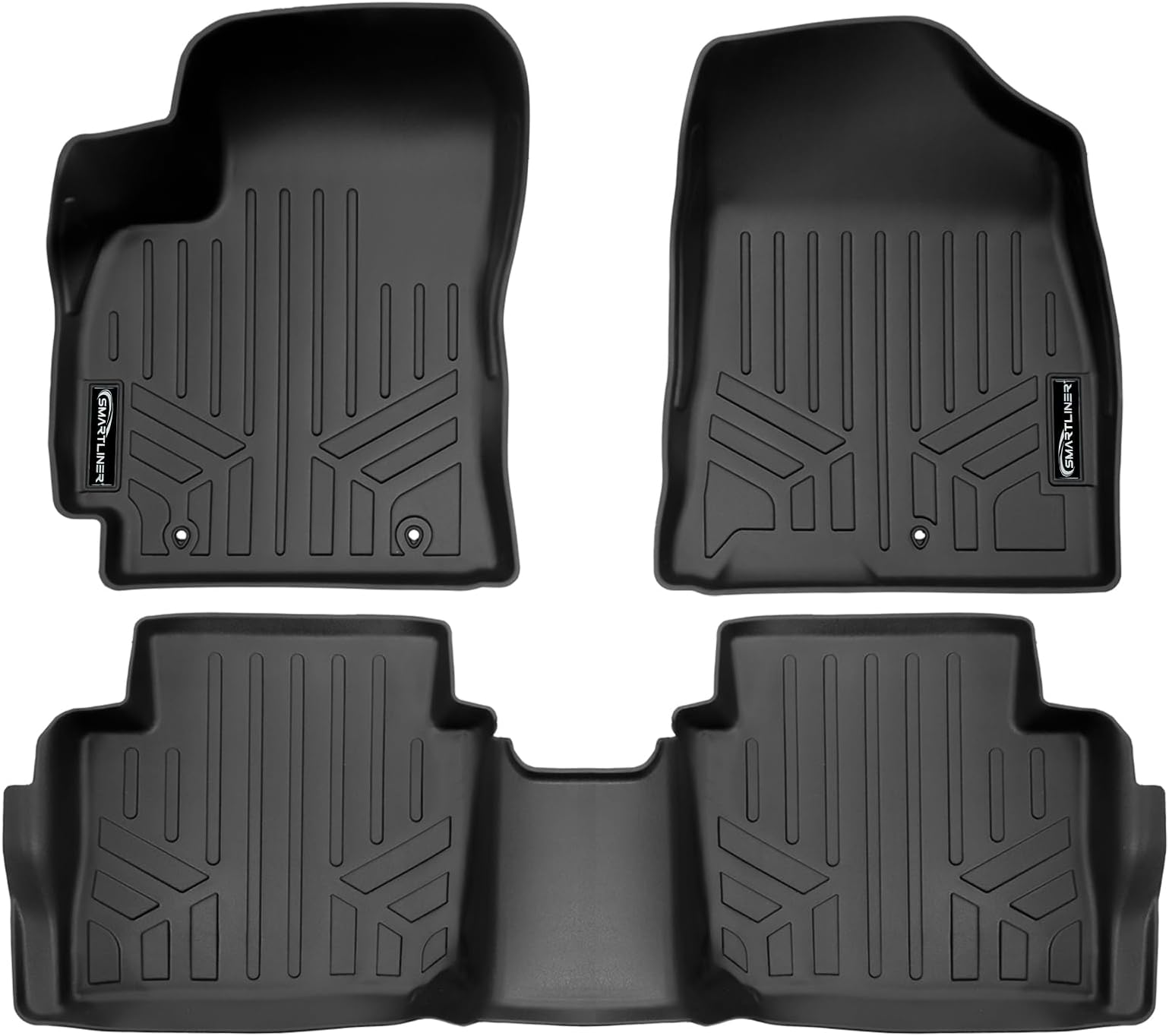 SMARTLINER All Weather Custom Fit 3 Row Black Floor Mat