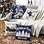CAROMIO Merry Christmas Christmas Deer Pattern Fodere per cuscino Set