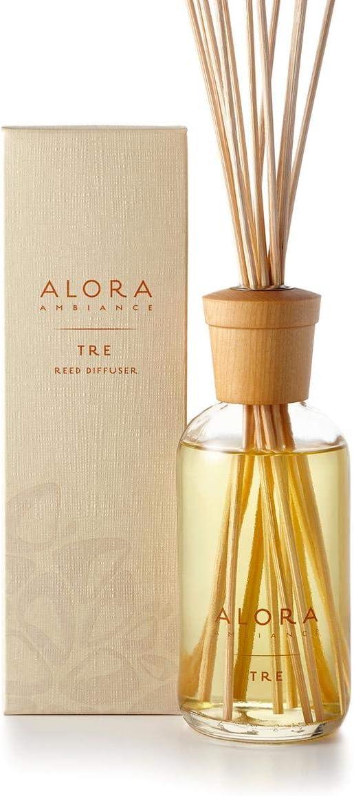 Tre 8 oz Reed Diffuser | Long-Lasting Sweet & Warm Fragrance | Beautifully Designed for Any Space