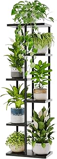 Bamworld Tall Plant Stand Indoor, 6 Tier Metal Plant Shelf for Multiple ...