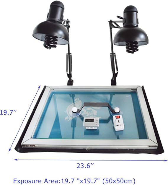 20x20 inch UV Exposure Unit Equipment for Silk Screen Printing Simple Type UV Exposure Unit Stencil Ink-Jet Making Plate Light
