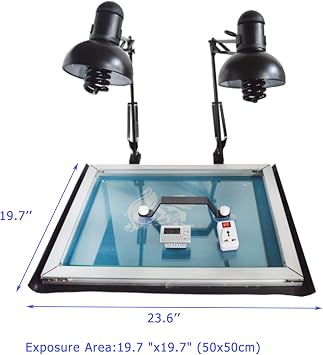 20x20 inch UV Exposure Unit Equipment for Silk Screen Printing Simple Type UV Exposure Unit Stencil Ink-Jet Making Plate Light