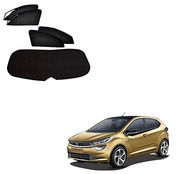Kozdiko Zipper Magnetic Sun Shades Car Curtain with Dicky for Tata Altroz