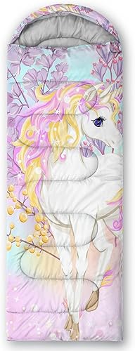 Miniatura 5 de CVHOUSE Saco de dormir para camping, 3 estaciones, clima cálido y fresco, ligero, saco de dormir impermeable para adultos y niños, viajes y al aire