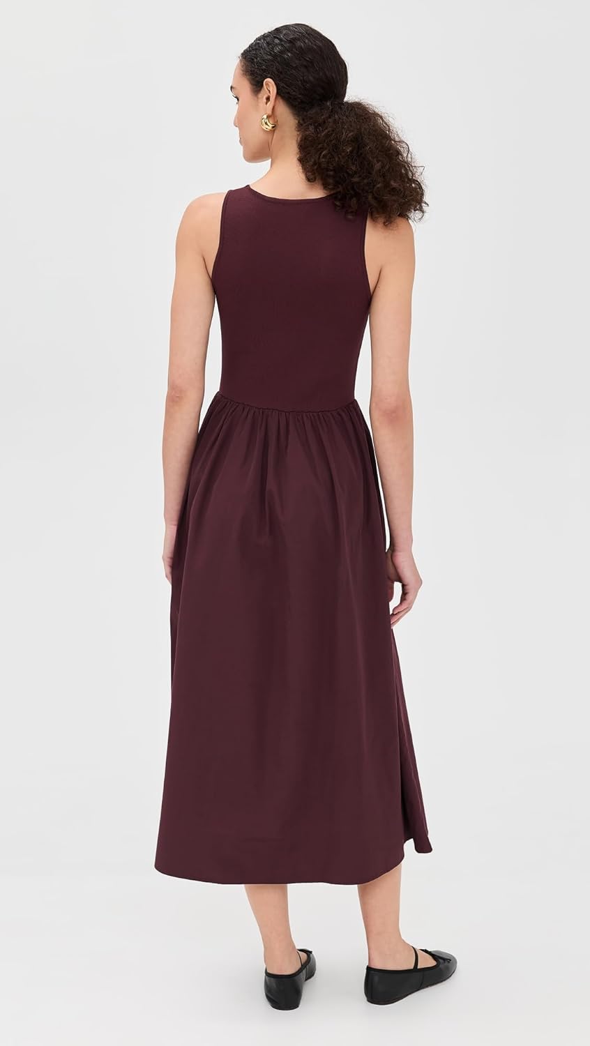 MOON RIVER Women's Mixed-Media Midi Dress - Image 3