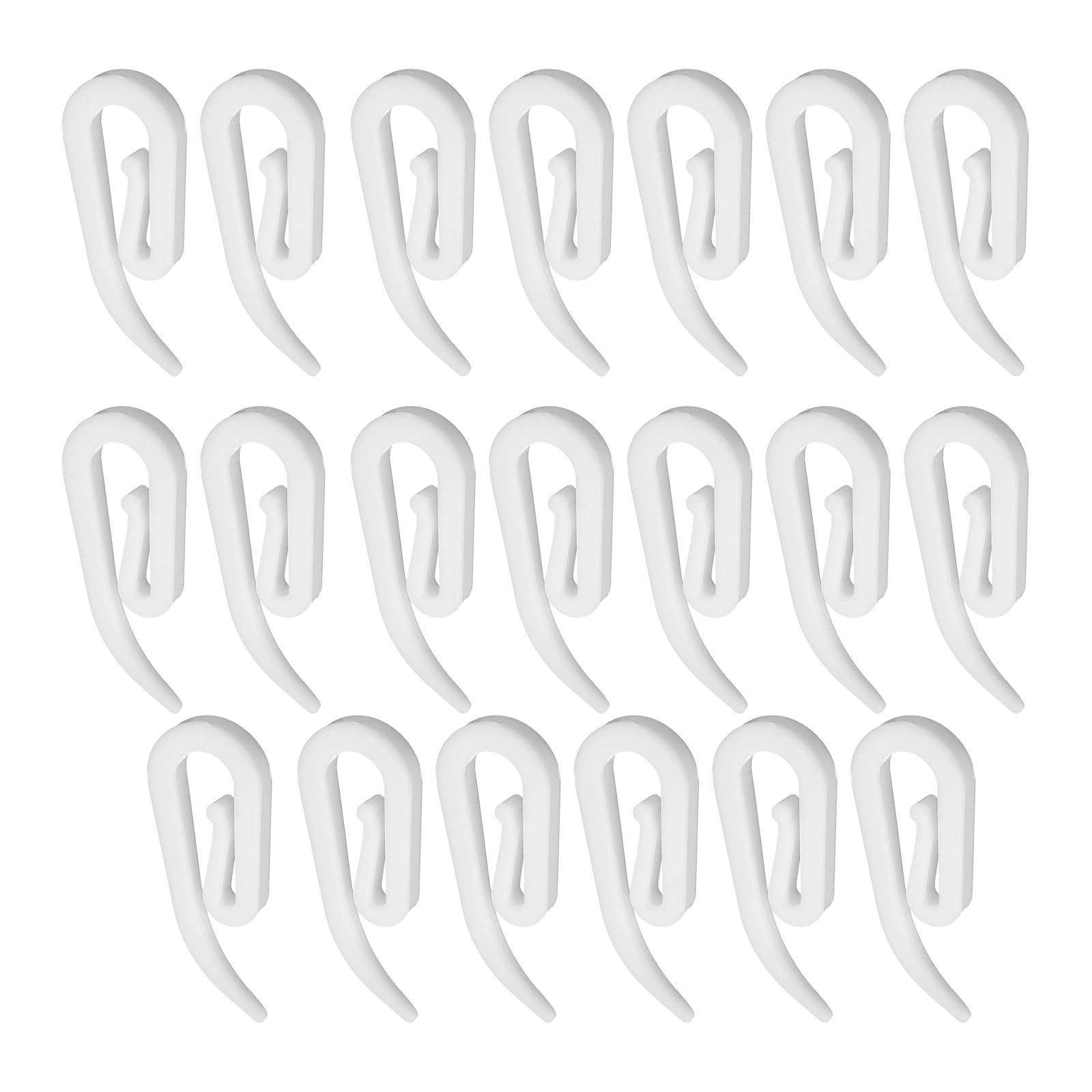 JSGHGDF Multipurpose PVC Hook for Curtains Quick Setups Portable and Sturdy Construction PVC Curtain Fasteners