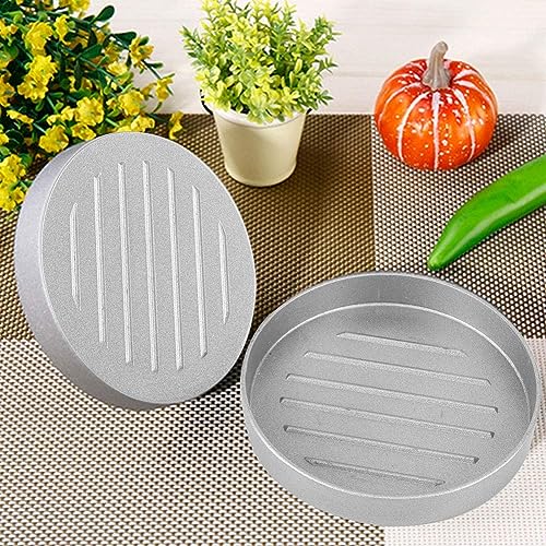 Image of Hamburger Patty Maker Burger Tikki Mold Non-Stick Zinc Alloy Presser for Barbecue Grilling Burger Press Patty Maker for Home, Kitchen, Hotel, Restaurants (1Pcs)