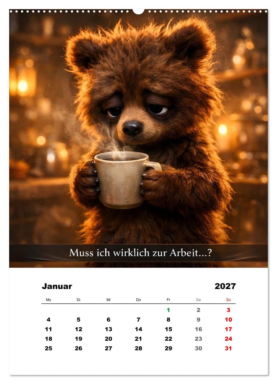 Tier-isch wahr! (hochwertiger Premium Wandkalender 2027 DIN A2 hoch), Kunstdruck in Hochglanz: Zwölf Sprüche, die wir alle kennen (CALVENDO Spass)
