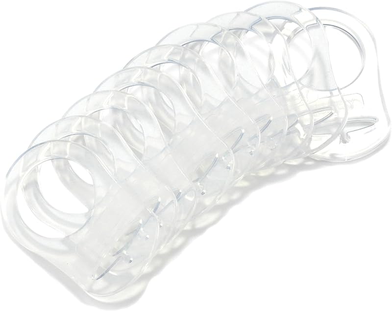 10 anillos adaptadores de silicona transparente de grado alimenticio limpio, soporte para botón, estilo Maam Dummy, chupete para bebé, chupete, Clip de cinta para la dentición