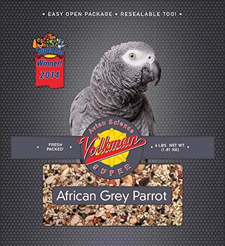 Best African Grey Parrot Food That Will Surprise Every Bird Owner 5 Volkman Avian Science Super African Grey Parrots Bird Food for 4 Lb- 2pack