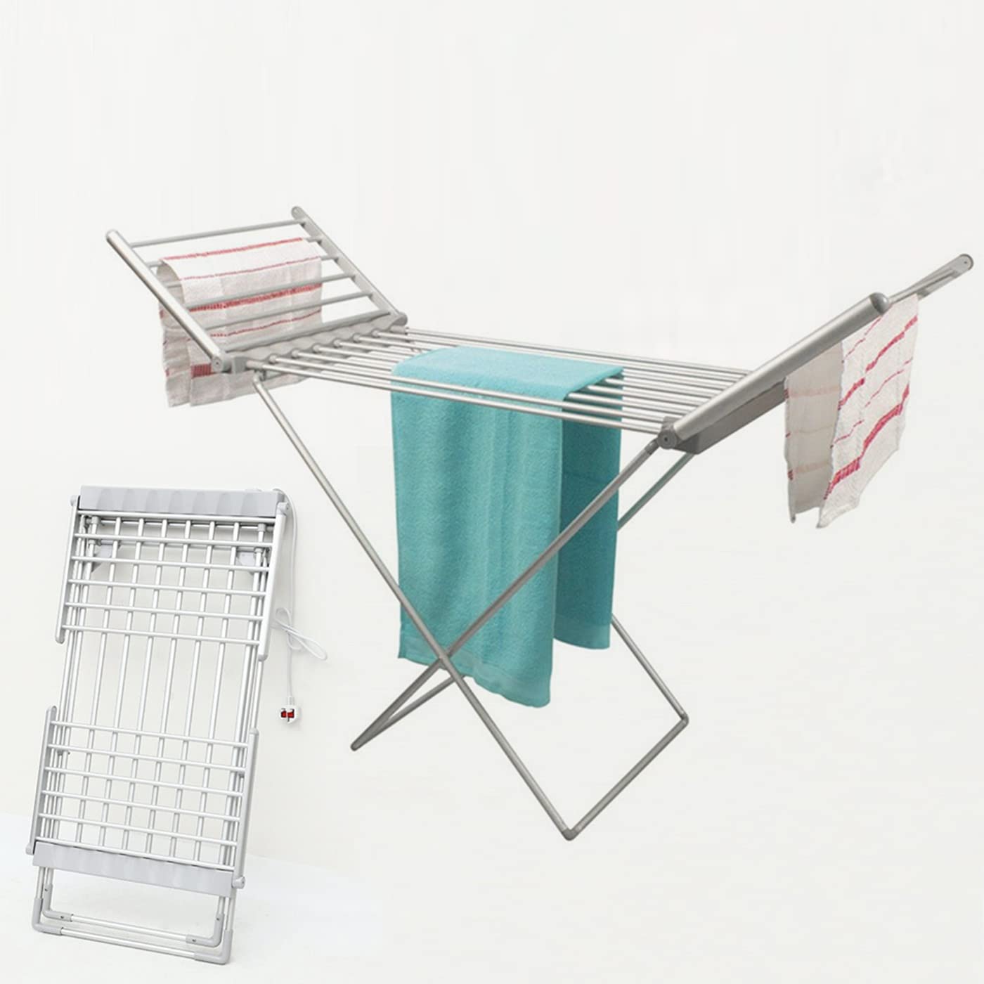 Séchoir à linge électrique chauffant 250W pliable pour vêtement