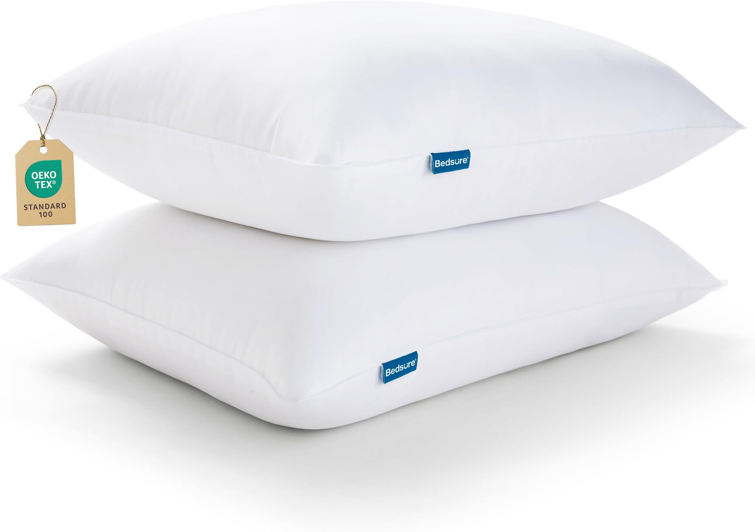BEDSURE Pillows Queen Size Set of 2 - Queen Pillows 2 Pack Down Alternative Hotel Quality Bed Pillows for Sleeping Soft and Supportive Pillows for Side and Back Sleepers