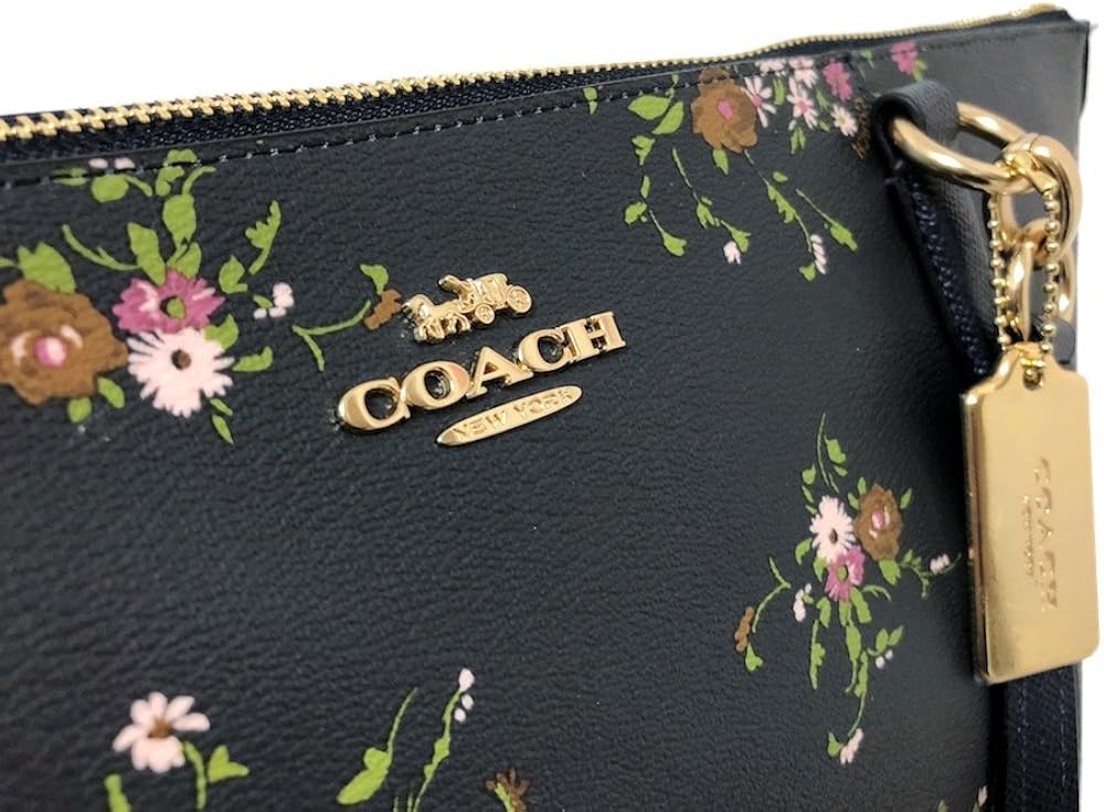 Coach AVA Leather Shopper Tote Bag Handbag (IM/Midnight Multi)