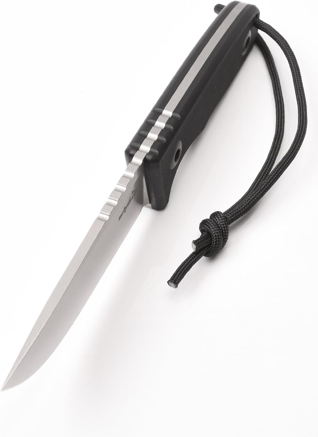 SCHNITZEL TRI - Outdoor Knife with Kydex Sheath and Dangler Carrying System – Bushcraft-Knife, Outdoor, Leisure, Adult (Black)