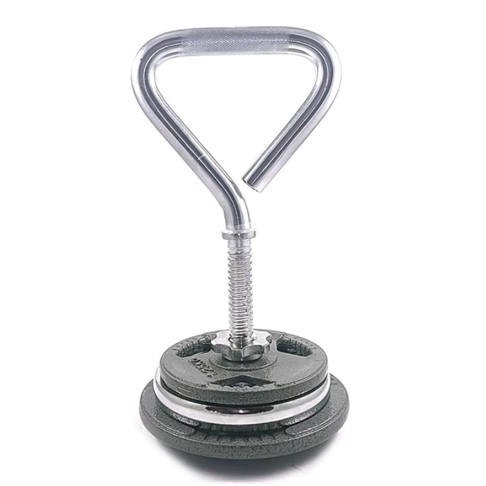 Maniglia per Kettlebell, Impugnatura Convertibile per manubri, Adatta per Kettlebell da 2,5 cm, Barra per Allenamento Glutei, per Allenamento