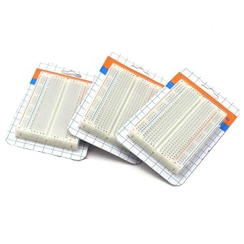 Hailege 10pcs 400 Ties Mini Solderless Breadboard Universal 400 Contacts Solderless Breadboard 400 Points Prototyping Shield