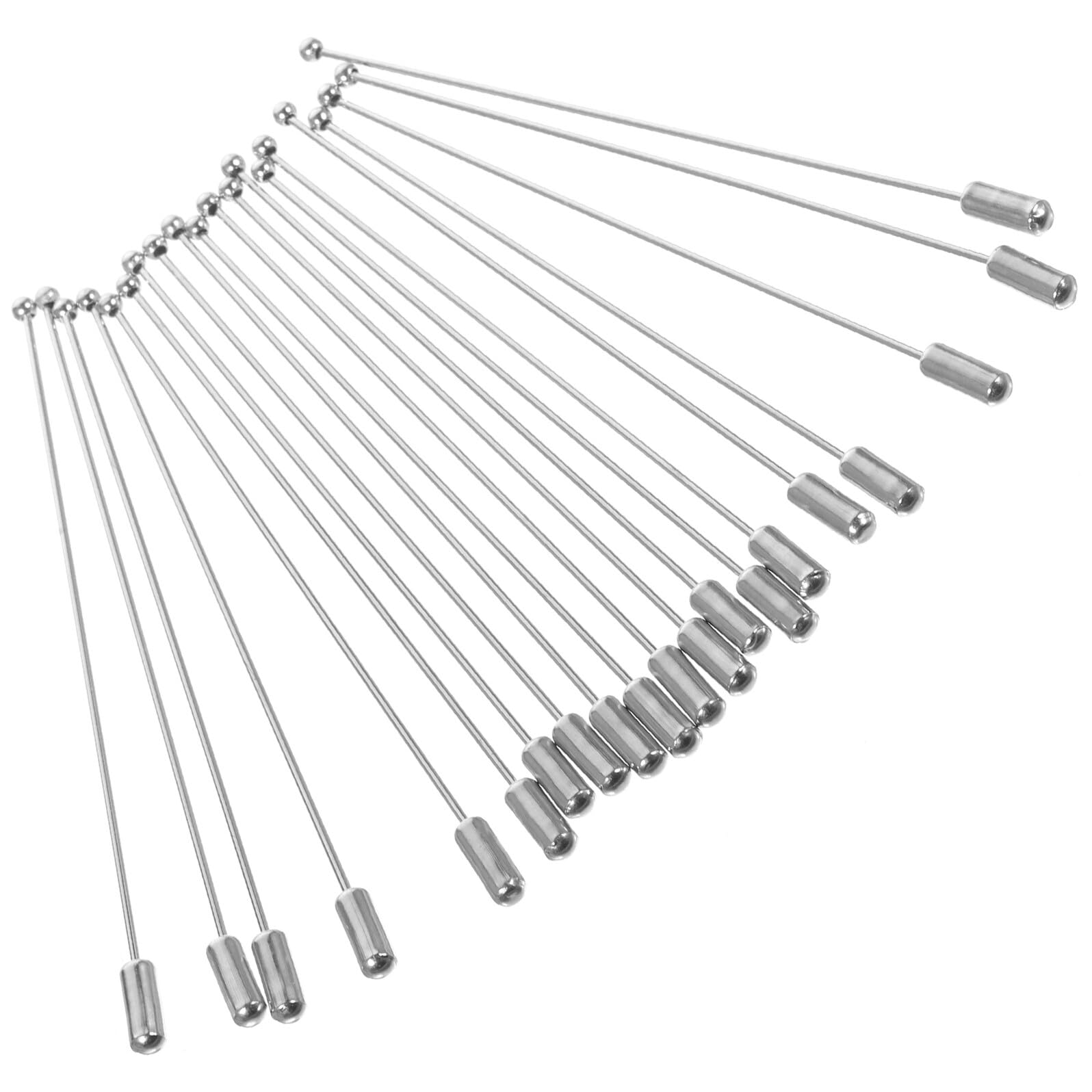 Angoily 160 Piezas Alfileres Metálicos con Cabeza de Bola Pasadores para Corsage y Broches Accesorios para Manualidades y Joyería DIY