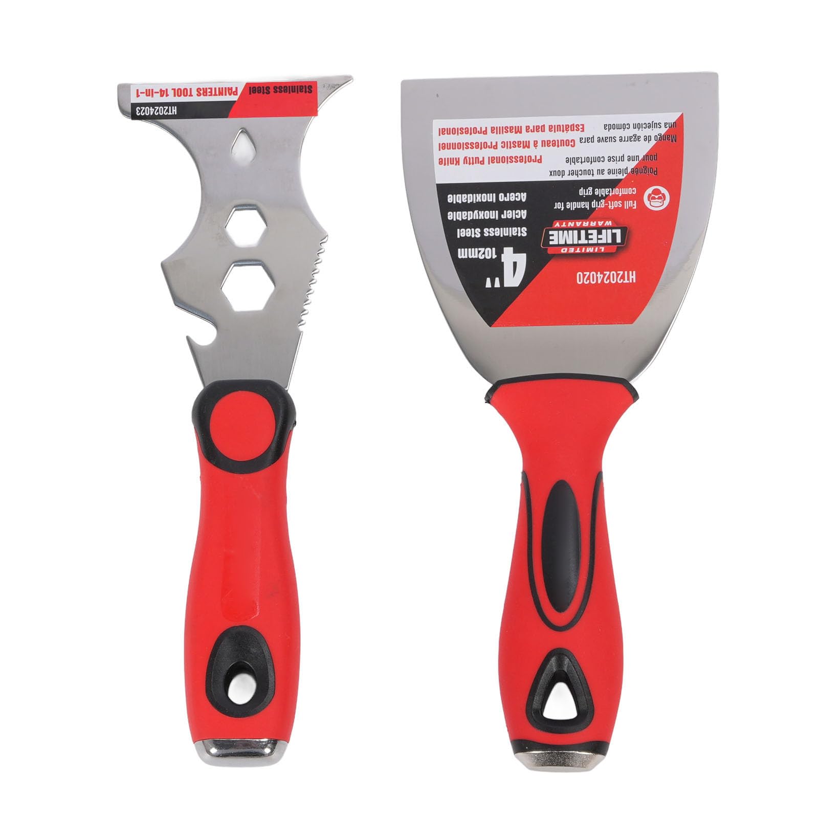 Kit de Herramientas Manuales para Paneles de Yeso con Bandeja de Barro de 16 Pulgadas, Herramientas de Cinta de Masilla de Acero Inoxidable para Reparación de Paredes, Acabado