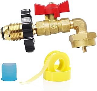 Sprance 1 Lb Propane Tank Refill Adapter，100% Solid Brass Regulator Valve Attachment, Safest 5~40 LB to 1 LB Propane Tank ...