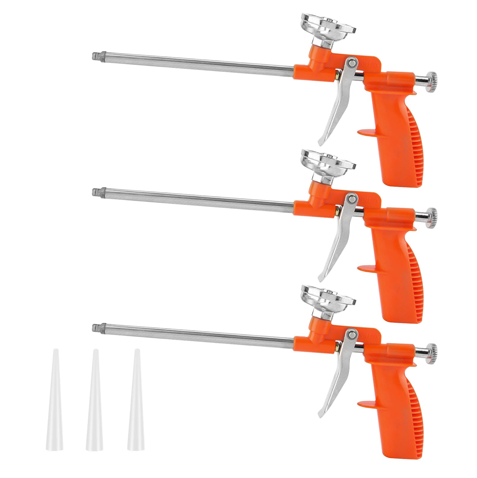 3 pistole a schiuma: pistola a schiuma di costruzione, pistola in schiuma PU in metallo per riempimento e sigillatura, pistola per schiuma da costruzione per uso domestico e ufficio per professionisti