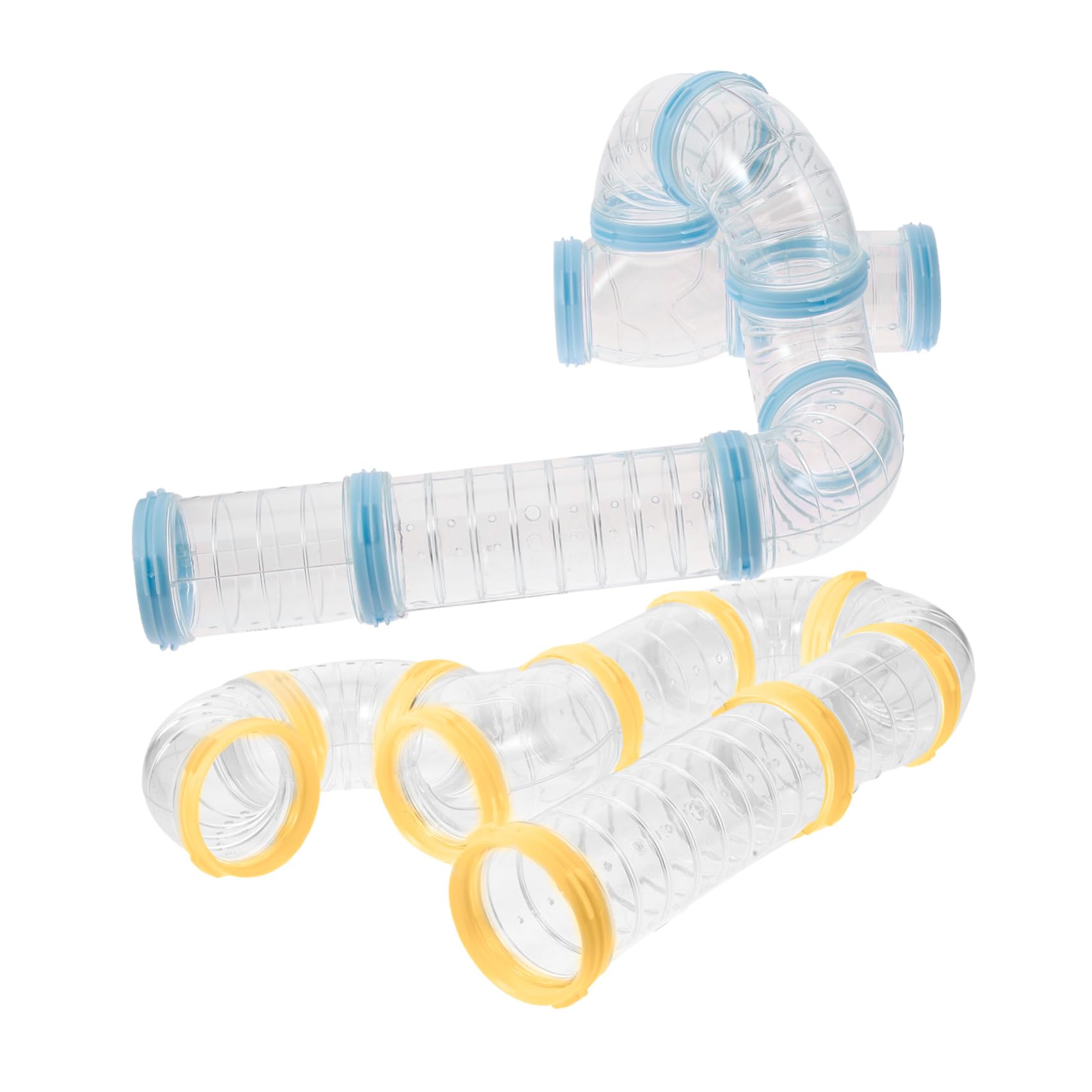 JOINPAYA 2 Sets of DIY Hamster Tube Toy with Detachable Design Pp Material Hamster Cage Tunnel for Secure Living Space Pet Cage Accessory and Hedgehogs