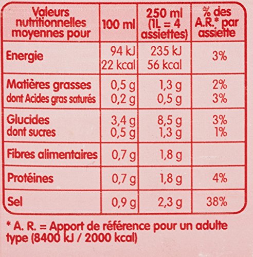 Soupe Velouté Légumes Vermicelles Champignons Noirs 100% Ingrédients Naturels Liebig La Brique De 1 - vue 8