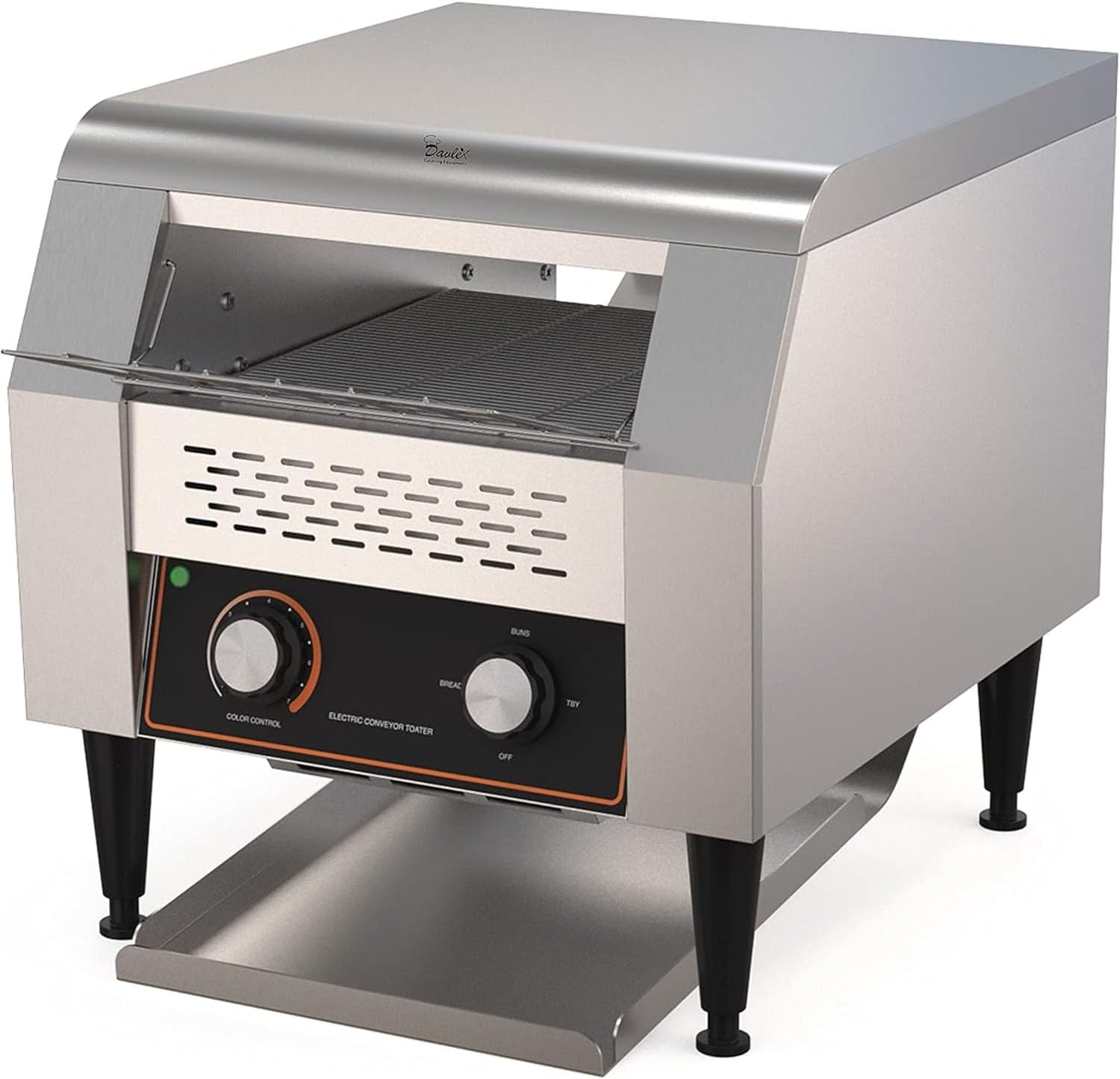 Industrial Conveyor Toaster Oven, Commercial Electric Conveyor Toaster with High Power 2200W, Adjustable Speed & Chain Temperature Control Heating for Restaurant, Bakery and Buffet