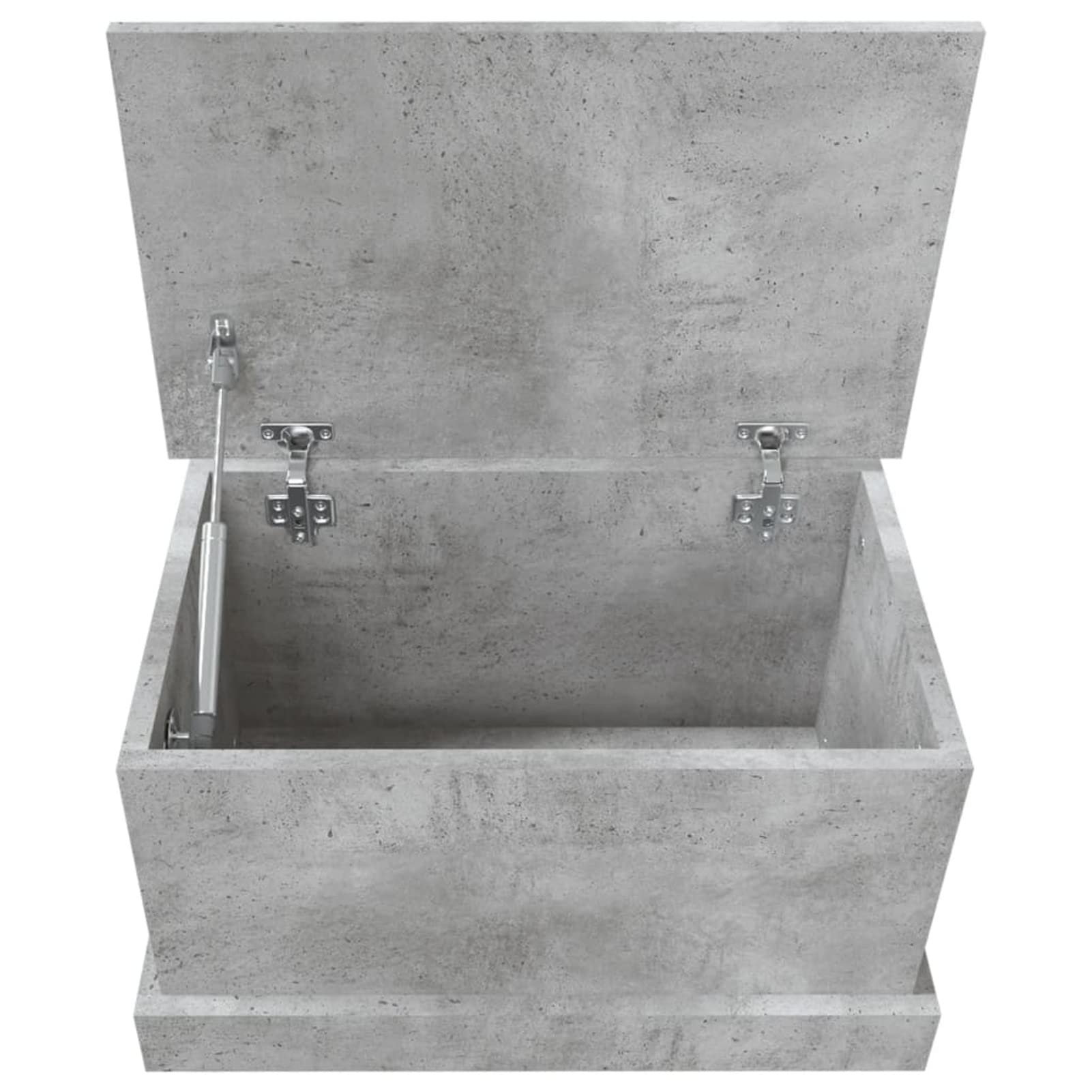 ARKEM Contenitore Grigio Cemento 50x30x28 cm in Legno Multistrato,Baule da Giardino Impermeabile, Cassapanca Contenitore da Esterno
