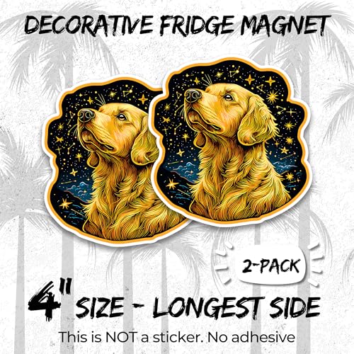 Imán Decorativo Golden Retriever Pack de 2 miniatura 2