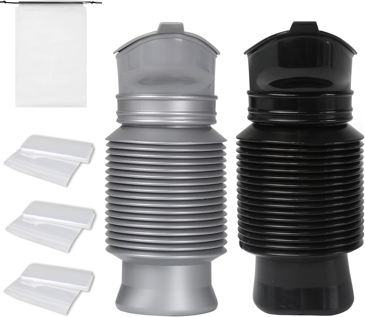 Pee Bottles for Men,Portable Urinal for Men,Collapsible Urine Bottle 750ML | Car Urinals for Men and Women,Emergency Urinal Bottle Shrinkable Pocket Toilet for Travel,Camping,Traffic Jam,Road Trips