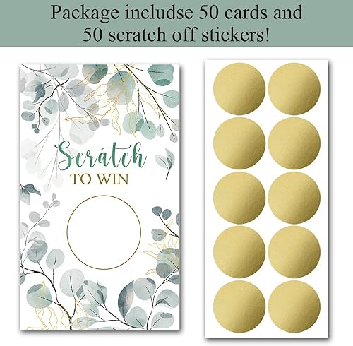 Miniatura 3 de Haizct Paquete de 50 tarjetas de regalo en blanco de eucalipto en acuarela para pequeñas empresas, spa, belleza, maquillaje, peluquería, baby