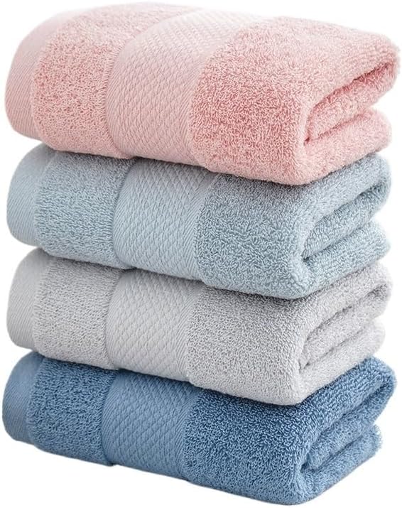 Cotton Soft Absorbent Long Wool Cotton Plain Towel Long Wool Thickened