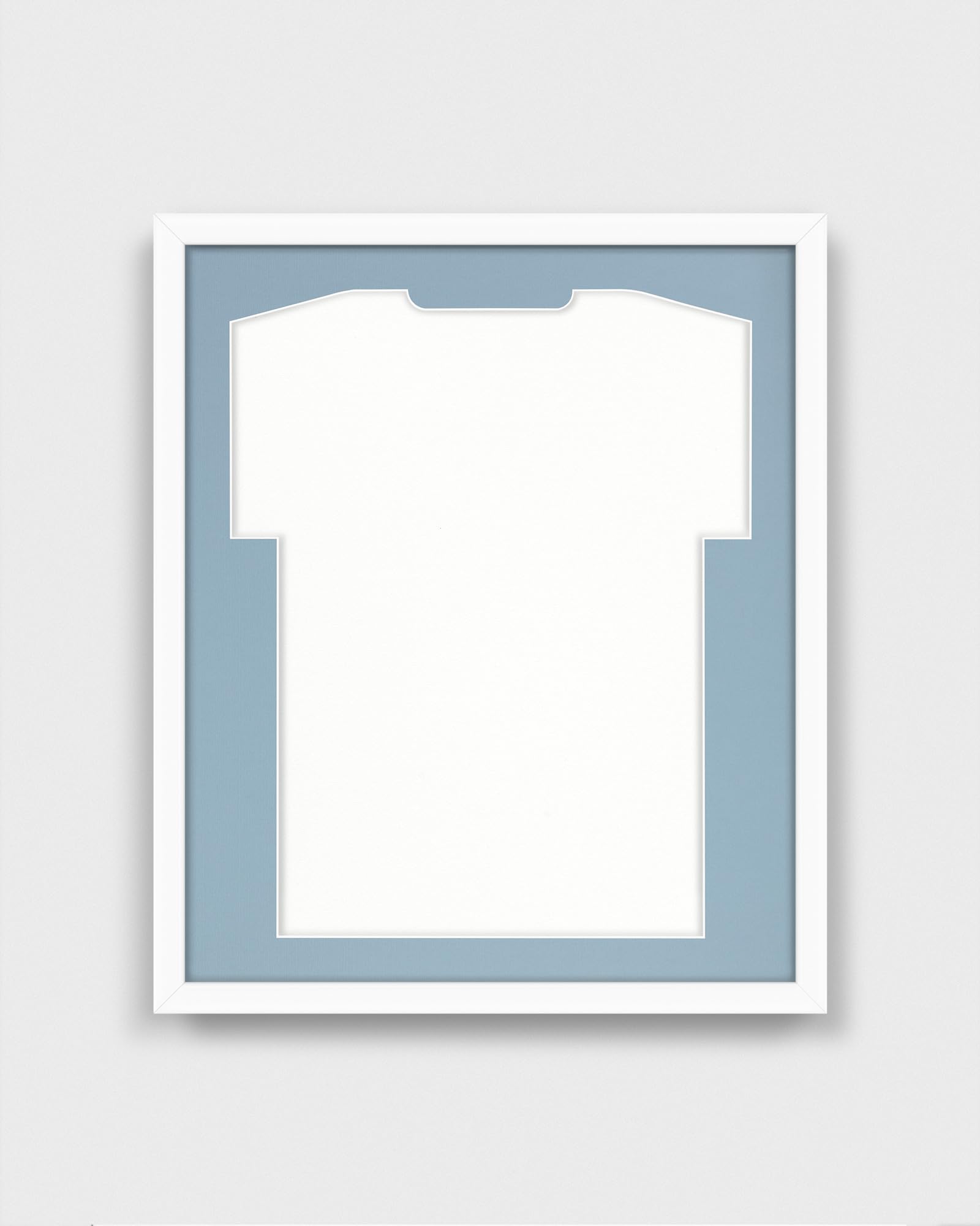 ARTIS - Vitrina expositora para colecciones PREMIUM - Marcos de madera para camisetas de fútbol - 53,4x63,4x5 cm - Blanco con cristal acrílico - Marcos para camisetas de baloncesto, balonmano