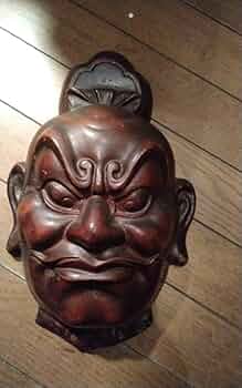 お面　魔除け　手彫り　チベット仏教 チベット仏教【マハーカーラ】木彫り お面 仮面 魔除け - メルカリ
