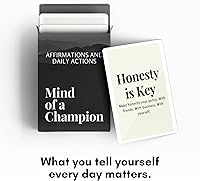 Vista 2 de Mente de Campeón - Tarjetas Motivacionales para Hombres: Afirmaciones y Pasos de Acción para Convertir Sueños en Realidad - Para Productividad