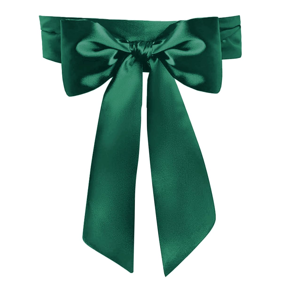 Women Wedding Satin Sash Belt 4'' Wide Double Side Chiffon